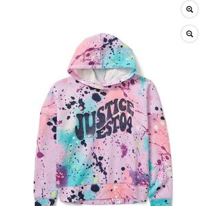 EUC-Justice Girls Graphic Fleece Hoodie, Size 12/14
